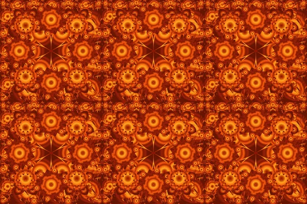 Orange Braun Und Rot Nahtlose Muster Raster Luxus Kunterbuntes Muster — Stockfoto