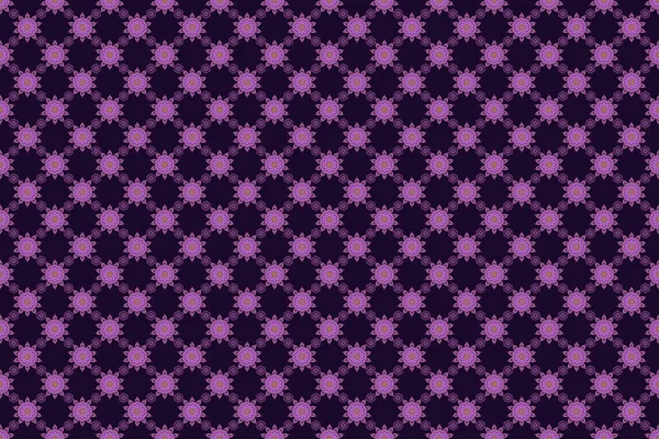 Raster Geometric Seamless Pattern Violet Black Purple Gradients Seamless Illustration — Stock Photo, Image