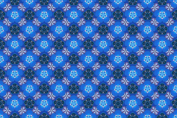 Padrão Sem Costura Cores Azul Violeta Desenho Raster Islâmico Ornamento — Fotografia de Stock