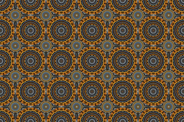 Damask Seamless Pattern Raster Vintage Doodle Ornament Design Fabric Wallpaper — Stock Photo, Image