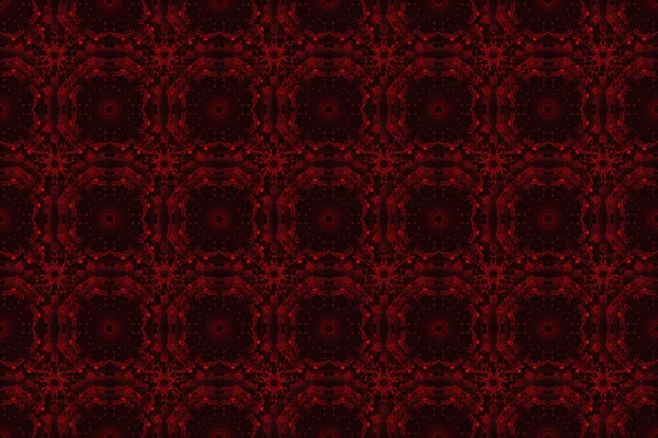 Raster Nahtloser Hintergrund Farbige Muster Antik Blumenschmuck Roten Und Schwarzen — Stockfoto