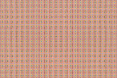 Pembe, sarı ve turuncu renklerde klasik soyut çiçek deseni. Kesişen kıvrımlı zarif stilize yapraklar ve parşömenler soyut bir çiçek süsü oluşturuyorlar. Arabesk.