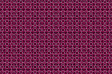 Raster pürüzsüz desen, mor, pembe ve mor renkli küçük çiçekler. Raster illüstrasyonu. Soyut çiçekler.