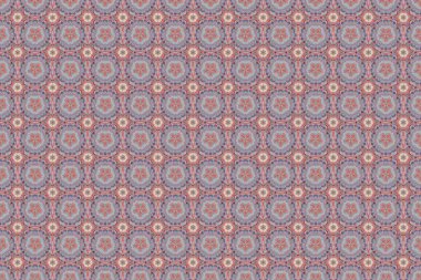 Arabesk, karalama ve pembe, menekşe ve mor kar taneleriyle kış raster sanatı. Renkli, pürüzsüz desen. Güzel tebrik kartı..