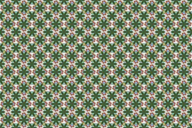 Moda baskıları için zarif bir şablon. Raster küçük çiçekler. Küçük bir çiçekte hoş, pürüzsüz bir desen. Turuncu, gri ve yeşil renkli küçük çiçekli..