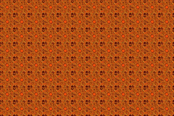 Medieval Royal Pattern Red Yellow Orange Seamless Pattern Good Greeting — Stock Photo, Image