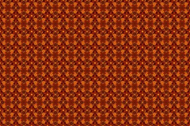 Kırmızı, kahverengi ve turuncu ızgaralı kusursuz desen. Klasik süsün kare bileşimi.