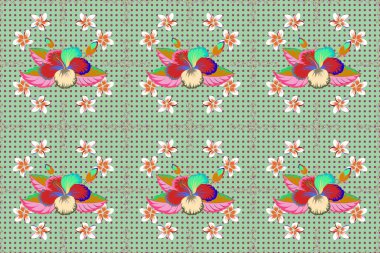 Raster çiçek desenli düğün davetiyesi, tebrik kartı, hatıra defteri, baskı, hediye paketi, kumaş veya tekstil üretimi. Zarif, pürüzsüz desen, süs çiçekleri sarı ve mavi renklerde.