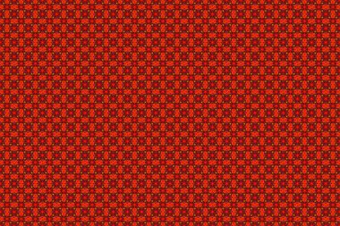 Moda baskıları için zarif bir şablon. Bir sürü çiçekli hoş, pürüzsüz bir desen. Küçük sarı, turuncu ve kırmızı çiçekler. Raster ditsy çiçek stili.