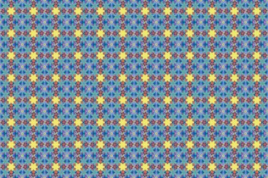 Pırıl pırıl bir desen. Raster lüks eskiz gri, mavi ve pembe elementlerle.