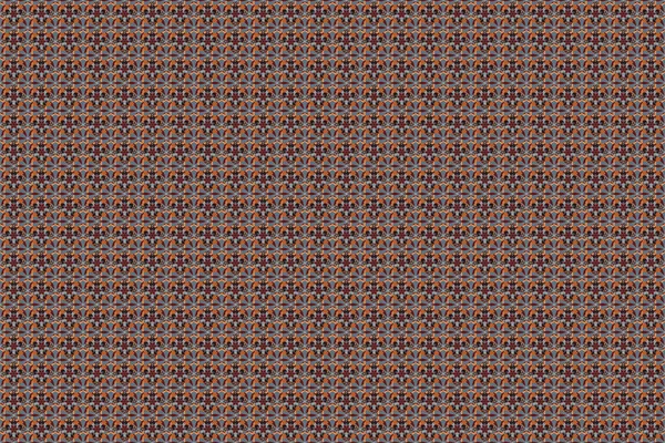 Raster Pattern Gray Orange Brown Elements Your Creativity Seamless Luxury — Stock Photo, Image