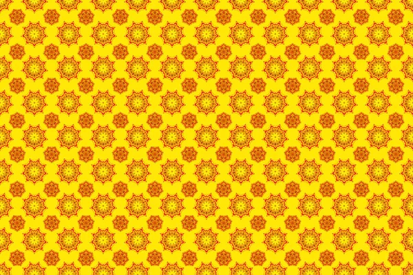 Wallpaper Baroque Seamless Raster Background Yellow Orange Black Colors Floral — Stock Photo, Image