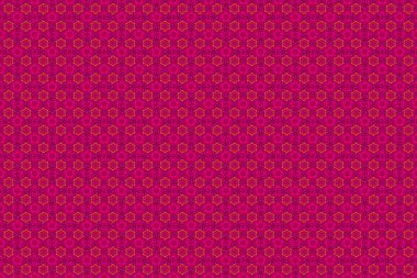 Mor, morumsu ve kırmızı renkte çizgili çiçek deseni. Raster illüstrasyonu. Şekillendirilmiş küçük çiçeklerle kusursuz desenli raster arkaplanı.