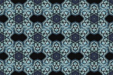 Raster illüstrasyonu. Raster tasarım, tekstil veya kumaş için kusursuz karalama deseni.