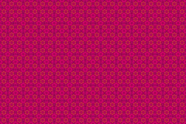 Graphic print flower pattern in purple, magenta and red colors. Raster illustration. Seamless pattern raster background with stylized little flowers.