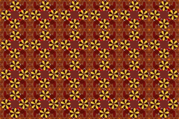 Seamless Color Background Yellow Red Brown Colors Raster Seamless Pattern — Stock Photo, Image
