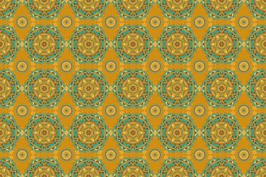 Son moda kar taneleri ve elementler onun kartlarını gösteriyor. Retro tarzı doku, desen ve soyut kış elementleri. Modern soyut tasarım posteri, kapak, yeşil ve sarı renkli kart tasarımı.