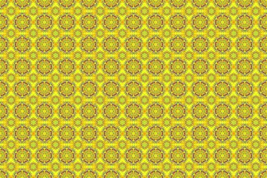 Grafiksel modern model. Kusursuz raster arka plan. Yeşil, mor ve sarı desenli. Arap tarzında soyut desen.