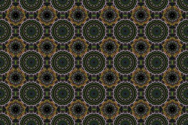 Çiçekli ve Mandala elementli zarif, pürüzsüz bir desen. Güzel el yapımı, kusursuz raster çizimi..