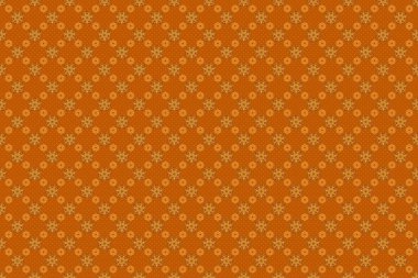 Turuncu, siyah ve kahverengi ızgaralı kusursuz desen. Vintage süsün Raster kare kompozisyonu.