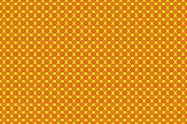 Soyut şekilli kar taneleri ile düzensiz bir desen. Turuncu, siyah ve sarı kar tanelerinin iplerde sallandığı kusursuz bir kutlama şekli..