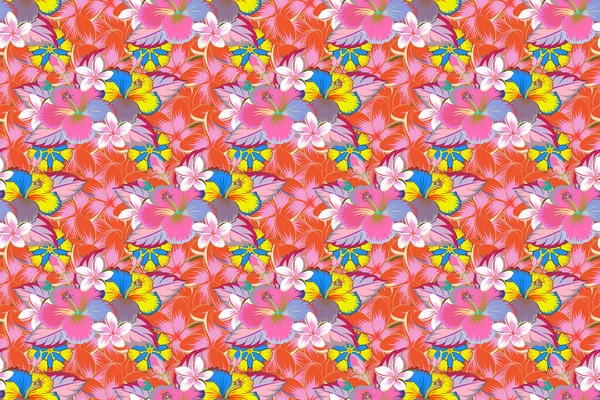Florales Nahtloses Muster Mit Aquarell Effekt Textildruck Für Bettwäsche Jacke — Stockfoto
