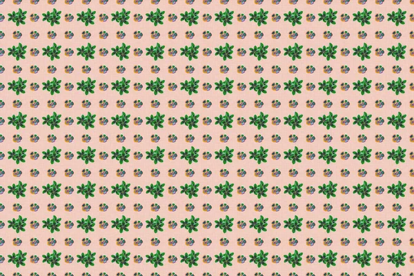 Elle çizilmiş kusursuz çiçek çizimi. Kusursuz desenli soyut çiçek arkaplanı. Birçok soyut renkli çiçeğin çizimi.