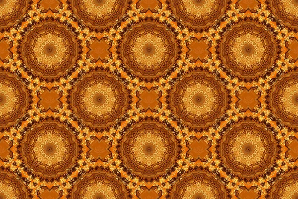 Modèle Abstrait Dans Style Arabe Motif Graphique Moderne Texture Orange — Photo