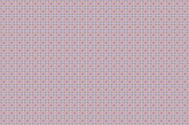 Gri, bej ve sarı renklerde çiçek motifleri olan soyut zerafet deseni.