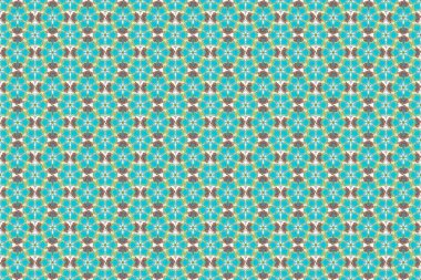 Şirin tasarım şablonu. Düğün davetiyeleri, kartvizit, sertifika, logo şablonu için süs eşyası. Raster dairesi mavi, yeşil ve pembe ızgara ve elementler.