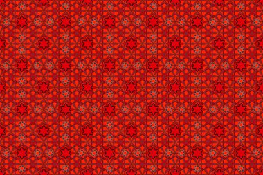 Geleneksel klasik süs. Arabesk ve siyah, kırmızı ve pembe elementleri olan doğulu raster deseni..