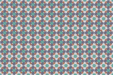 Raster illüstrasyonu. Dekor ve tekstil için kusursuz desen. Menekşe rengi, gri ve mavi renkte güzel, minik çiçekler. Çiçek açan bitki tomurcuktan çiçeğe evrilir..