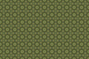 Ikat damaske desensiz arkaplan fayansı yeşil ve gri renklerde.