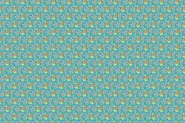 Nahtloses Muster Mit Niedlichen Blumen Stilvoll Schöne Nahtlose Muster Hintergrund — Stockfoto