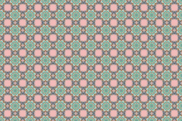 Orientalna Kwiatowa Ozdoba Szablony Dywanów Tekstyliów Tapet Każdej Powierzchni Raster — Zdjęcie stockowe