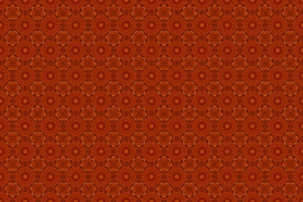 Raster Bezszwowy Wzór Kwiatowy Kolorze Czerwonym Pomarańczowym Czarnym Projektowania Tkaniny — Zdjęcie stockowe