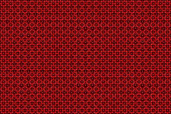 Siyah ve kırmızı renkte bir sürü çiçek. Raster romantik geçmişi ve çiçeklerle süslenmiş tasarımı. Sevimli kusursuz desen tasarımı.