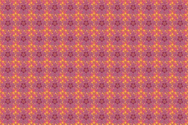 Patrón Floral Sin Costuras Con Flores Estilizadas Colores Púrpura Rojo —  Fotos de Stock