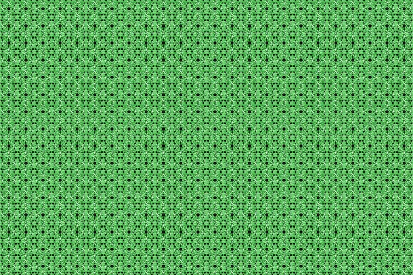Luksusowy Bezszwowy Wzór Zielonej Ozdoby Stylizowanymi Falami Raster Ilustracja — Zdjęcie stockowe