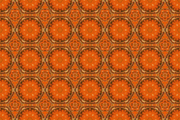 Kartlar için dekoratif arka plan, davetiyeler, sarı, turuncu ve kahverengi web tasarımı. Raster kusursuz geometrik desenler. Eski dokular. Retro dijital kağıt.