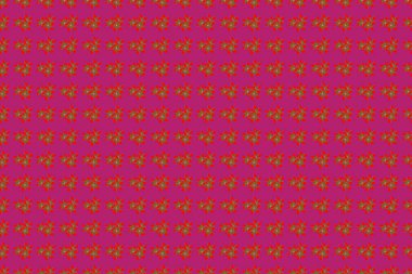 Raster çiçeklerle renklendirilmiş dallar. Pembe, kırmızı ve mor renklerde küçük, pürüzsüz desenler. Raster illüstrasyonu.