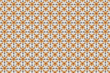 Soyut süslemeli, pürüzsüz bir desen. Sarı, bej ve gri doku.