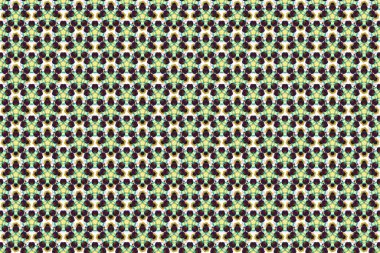 Raster illüstrasyonu. Şatafatlı, pürüzsüz, siyah, sarı ve kahverengi desenli, stilize dalgalarla süslenmiş..