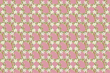 Yumuşak suluboya çiçek deseni. Yeşil ve mavi renklerde kusursuz desen. Raster illüstrasyonu.