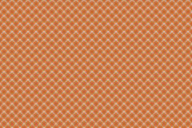 Raster illüstrasyonu. Elin kusursuz deseni yeşil, turuncu ve bej renklerde birçok küçük çiçek çizdi..