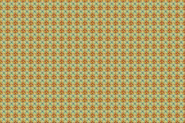 Stok raster soyut el çizimi deseni sarı, turuncu ve mavi renkli çiçekler. Doğu ya da Arap, Rusya sanat geçmişi. Kart ya da afiş için kusursuz şablon.