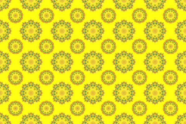 Raster Recorte Papel Rendas Textura Tule Amarelo Verde Padrão Swirly — Fotografia de Stock