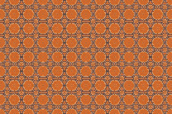 Snowflake seamless pattern. Flat design of brown, orange and pink snowflakes isolated. Snowflakes pattern. Raster snowflakes background.