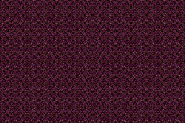 Raster Illustration Damask Seamless Floral Pattern Violet Purple Red Colors — Stock Photo, Image