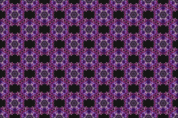 シームレスな幾何学模様をラスター カード 招待状 マゼンタのウェブデザイン 紫と紫の色のための装飾的な背景 ヴィンテージの質感 レトロデジタルペーパー — ストック写真